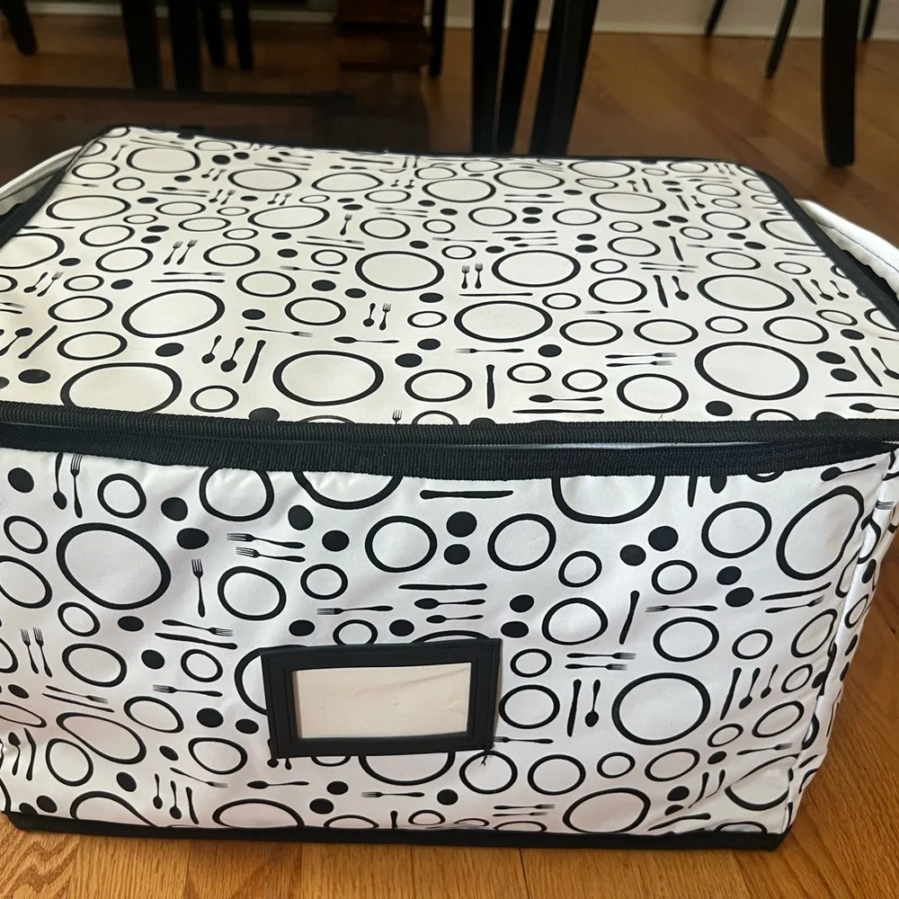 Black and White Storage Organizer